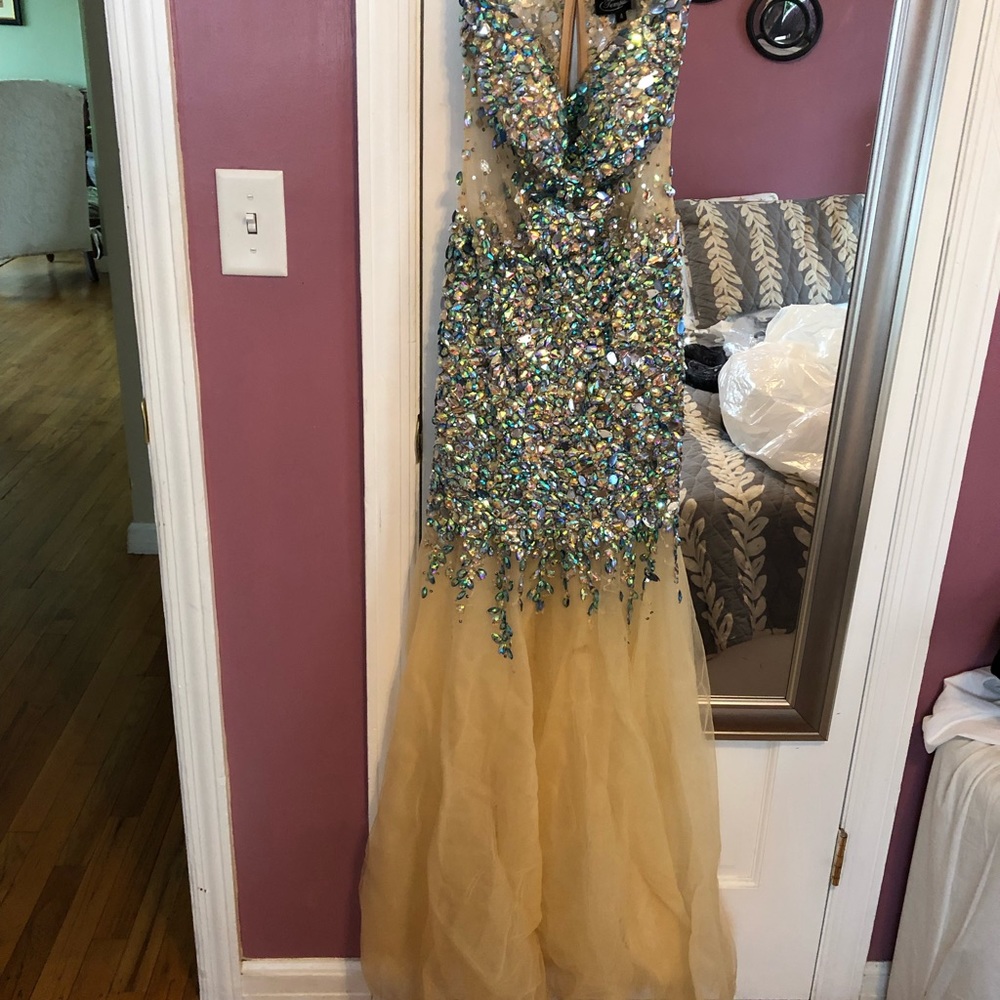 Beaded prom dress size 4